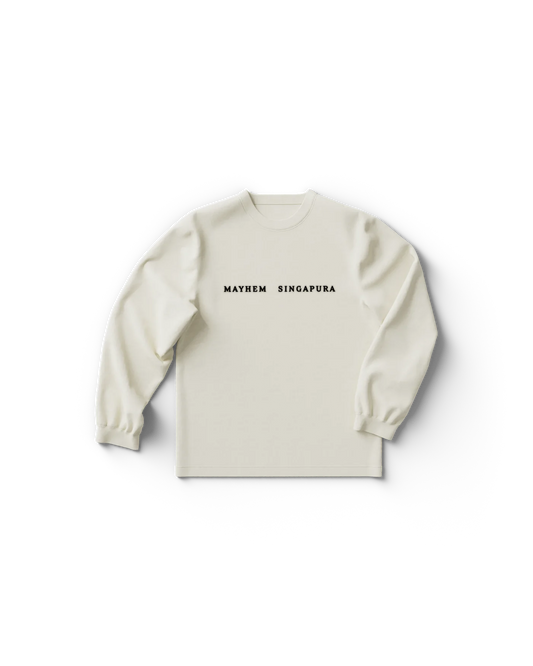 White Singapore Longsleeve T-Shirt